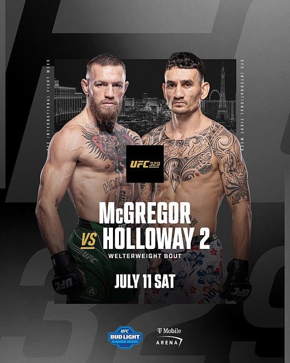 Конор Макгрегор — андердог в реванше с Максом Холлоуэем на UFC 329