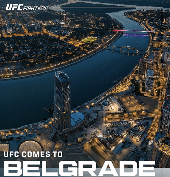 UFC впервые проведет турнир в Сербии 1 августа
