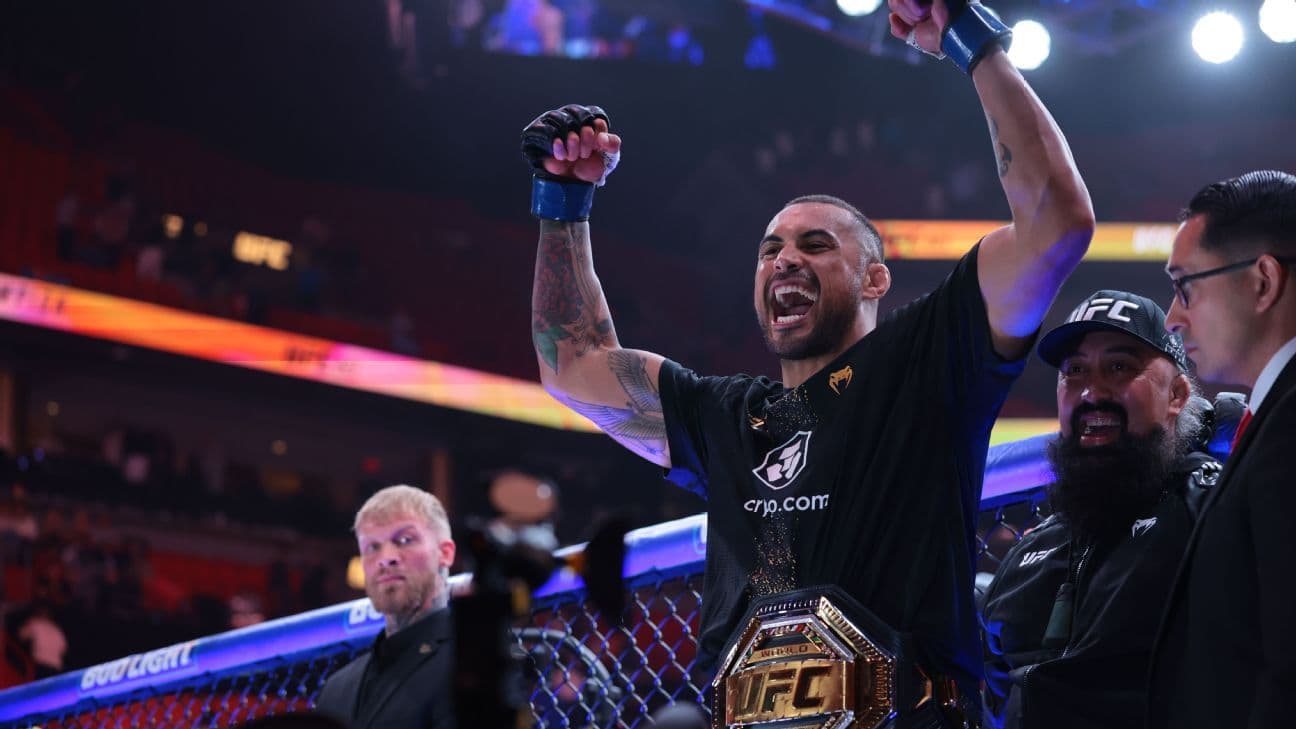Новый чемпион UFC в полутяжёлом весе Карлос Ульберг потерял пояс во время празднования победы