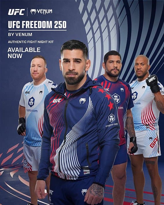 UFC представила патриотическую экипировку для турнира в Белом доме