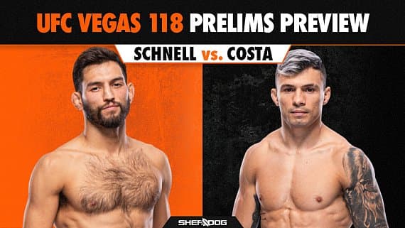 UFC Вегас 118: Шнелл против Косты — превью предварительного карда