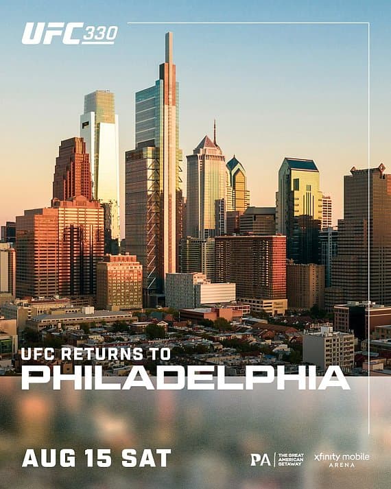 UFC возвращается в Филадельфию: UFC 330 пройдет 15 августа с титульным боем